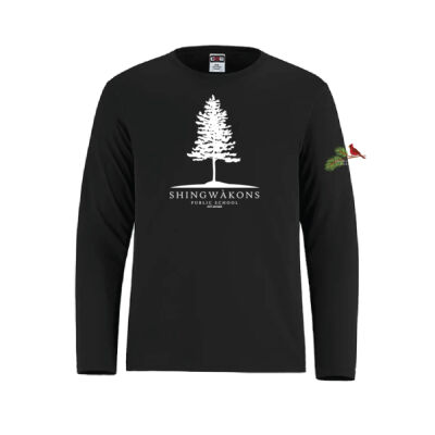Shore Youth Tree & Cardinal Printed Long Sleeve Thumbnail