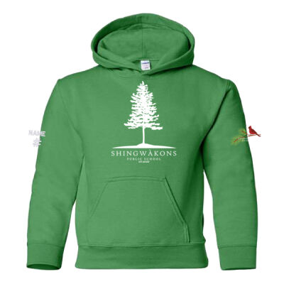 Gildan Youth Tree & Cardinal Printed Hoodie Thumbnail