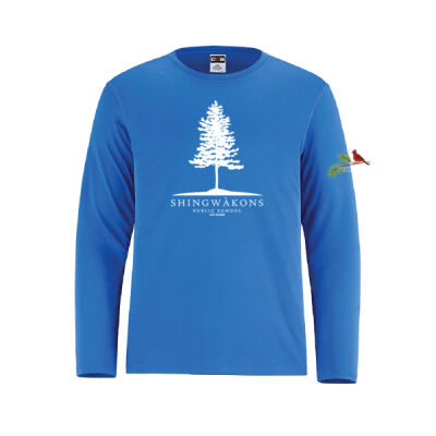 Shore Unisex Tree & Cardinal Printed Long Sleeve Thumbnail
