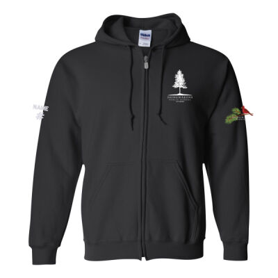 Gildan Unisex Tree & Cardinal Printed Full Zip Thumbnail