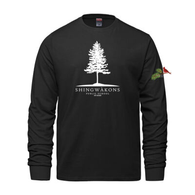 Breeze Unisex Tree & Cardinal Printed Long Sleeve Thumbnail